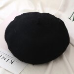 Casquettes de bret en laine pour femmes, chapeau chaud d'hiver, dame, filles, mode, style franais elgant, ...