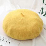 Casquettes de bret en laine pour femmes, chapeau chaud d'hiver, dame, filles, mode, style franais elgant, ...