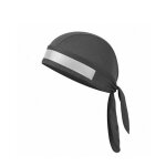 Casquette de cyclisme de couleur pure a schage rapide pour hommes, foulard de tte avec bande rflchissante, ...