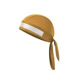 Casquette de cyclisme de couleur pure a schage rapide pour hommes, foulard de tte avec bande rflchissante, ...