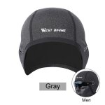 Casquette de cyclisme en polaire coupe - vent, chapeau de sport de plein air, cagoule, ski, snowboard, ...