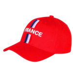 Casquette france rouge supporter coupe du monde - tu (taille taille unique, couleur rouge)