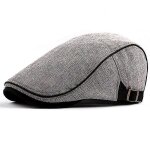 Casquette gatsby a visire plate pour homme, bret de golf, de chauffeur de taxi, de lierre - caf lger ...