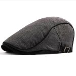 Casquette gatsby a visière plate pour homme, béret de golf, de chauffeur de taxi, de lierre - gris foncé ... Casquette gatsby a visière plate pour homme, béret de golf, de chauffeur de taxi, de lierre - gris foncé ...