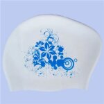 Casquette de natation en silicone pour cheveux longs, impermable, pour femmes, chapeau de plonge, pour ...