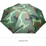 Casquette de pche en plein air, couvre - chef elastique portable et rglable, parapluie, pare - soleil, ...