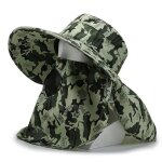 Casquette de pche en plein air a large bord pour homme, casquettes en maille respirante, chapeaux de ...