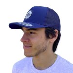 Casquette pride trucker patch mesh navy blue bleu