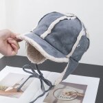Casquette sherpa pruvienne en laine d'agneau a bords incurvs pour hommes et femmes, chapeau de baseball ...