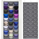 Cauc - porte chapeau, range casquette, organisateur de casquette, porte casquette mural avec 27 poches, ... Cauc - porte chapeau, range casquette, organisateur de casquette, porte casquette mural avec 27 poches, ...