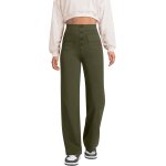 Cauc - yoga pantalons femmes taille haute de surv�tement bouton droite avec poches elastique pantalon ...