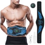 Ceinture abdominale electrostimulation, electrostimulateur musculaire avec affichage et usb recharge, ...