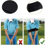 Ceinture de bras de golf elastique, outil professionnel pour l'entra�nement a l'alignement des gestes ...