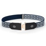 Ceinture elastique sans boucle bleu Ceinture elastique sans boucle bleu
