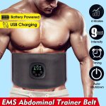 Ceinture electrique a affichage led pour musculation abdominale, stimulateur de gymnastique abdominale, ...