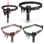 Ceinture de p�che r�glable rembourr�e, support de canne a p�che, insertion de canne portable, support ...