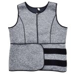 Ceinture de sudation ajustable pour homme, avec fermeture eclair, idéale pour la marche, la course, la ... Ceinture de sudation ajustable pour homme, avec fermeture eclair, idéale pour la marche, la course, la ...
