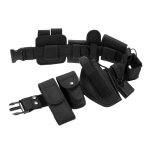 Ceinture tactique militaire de chasse en nylon, equipement tactique avec deux poches horizontales pour ...