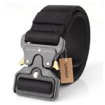 Ceinture tactique militaire en nylon, avec boucle en m�tal, ajustable, robuste, entra�nement, accessoires ...