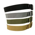 Ceinture tactique militaire r�glable en nylon, ceinture de taille avec boucle en m�tal, accessoires de ...