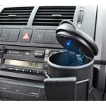 Cendrier portable voyage voiture rtro eclair bleu avec couvercle