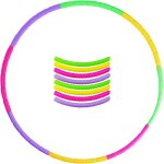 Cerceaux hula détachables pour enfants, 8 pièces, accessoires de sport, cerceaux en plastique, equipement ... Cerceaux hula détachables pour enfants, 8 pièces, accessoires de sport, cerceaux en plastique, equipement ...