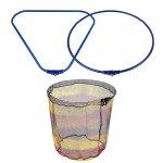 Cercle de filet de pêche pliable en alliage d'aluminium, anneau de filet de pêche triangle rond sans ... Cercle de filet de pêche pliable en alliage d'aluminium, anneau de filet de pêche triangle rond sans ...