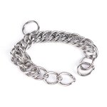 Chane de bordure a double maillons en acier inoxydable, 1 pice, pour animal de compagnie, mors cheval ...