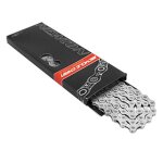 Chaine velo 11 vitesses newton kmc x11e argent renforce 138 maillons compatible shimano pour vae - e ...