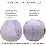 Chaise de balle assise de 65 cm pour bureau, dortoir et maison, balle de yoga d'exercice pilates avec ...