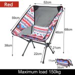 Chaise lunaire longue et pliante avec poignes en alliage d'aluminium, repose - pieds portable, ultralger, ...