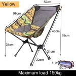 Chaise lunaire longue et pliante avec poignes en alliage d'aluminium, repose - pieds portable, ultralger, ...