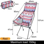 Chaise lunaire longue et pliante avec poignes en alliage d'aluminium, repose - pieds portable, ultralger, ...