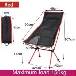 Chaise lunaire longue et pliante avec poignes en alliage d'aluminium, repose - pieds portable, ultralger, ...