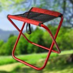 Chaise de pche pliante, tabouret lger et portable, mobilier d'extrieur, camping, randonne, pique ...