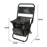Chaise pliante d'extrieur, camping, pche, tabouret, sac a dos portable isotherme, sac a outils de pique ...