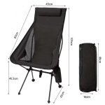Chaises pliantes ultralgres en alliage d'aluminium, pour activits extrieures, pche, pique - nique, ...