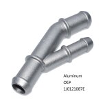 Champagne connecteur de tuyau d'eau de refroidissement pour audi a3 tt vw golf bora beetle jetta, 06a121121f ...