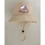 Chapeau bob licorne pour filles, chapeaux, accessoires, chapeau de pche au soleil d't pour enfants, ...