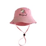 Chapeau bob licorne pour filles, chapeaux, accessoires, chapeau de pche au soleil d't pour enfants, ...