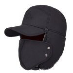Chapeau de bombardier en fourrure coupe - vent pour hommes et femmes, casquette a rabat en fausse oreille, ...