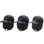 Chapeau de bombardier, haute qualit, durable, respirant, dtachable, mode, protection des oreilles, ...