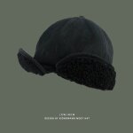 Chapeau de bombardier en laine d'agneau pour femme, chapeau de pilote, casquette de baseball pour la ...