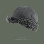 Chapeau de bombardier en laine d'agneau pour femme, chapeau de pilote, casquette de baseball pour la ...