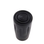 Chapeau de canne, protection antidrapante pour embout de bton de randonne (16 pices, noir)