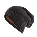 Chapeau chaud d'hiver tricot pour femmes et hommes, bonnets skullies plus epais en velours, casquette ...