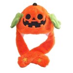 Chapeau de citrouille lapin en peluche avec oreilles mobiles, chapeau de boule de noël d'halloween avec ... Chapeau de citrouille lapin en peluche avec oreilles mobiles, chapeau de boule de noël d'halloween avec ...