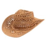 Chapeau de cowboy western fait main pour hommes et femmes, casquette de jazz pour dames, chapeau de plage ... Chapeau de cowboy western fait main pour hommes et femmes, casquette de jazz pour dames, chapeau de plage ...