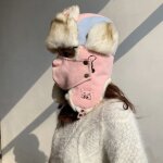 Chapeau lei feng pour femme, couvre - oreilles de dessin anim, chaud, en forme d'avion, pour le ski, ...