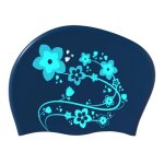 Chapeau de natation elastique en silicone imperméable pour femme, protection des oreilles, bonnet de ... Chapeau de natation elastique en silicone imperméable pour femme, protection des oreilles, bonnet de ...